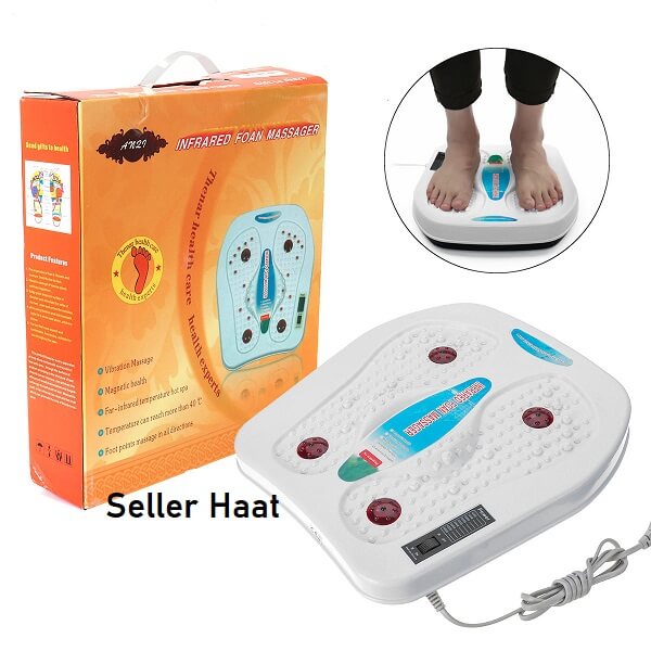 Electric Foot Massager Machine Vibration Massage Infrared Heating Therapy