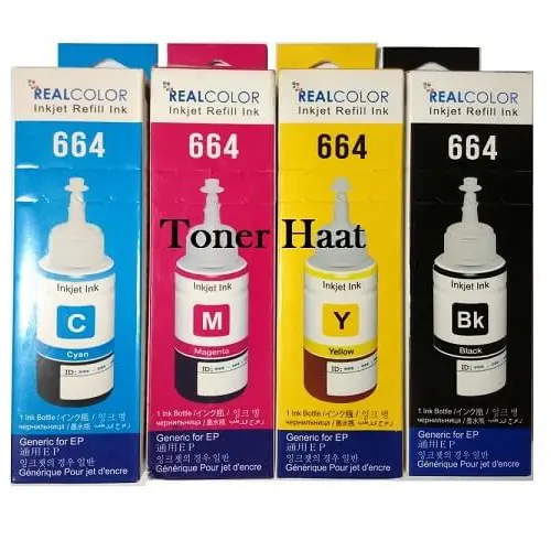 Realcolor 664 Ink Bottle for Epson L130, L300, L310 (Full Set)