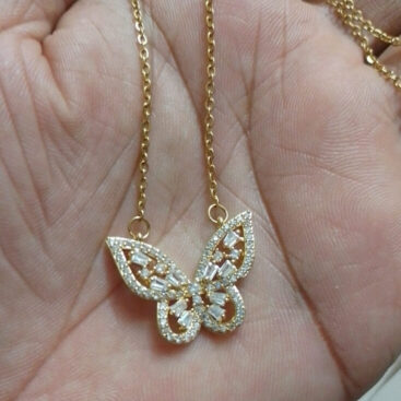 butterfly neckless for girls
