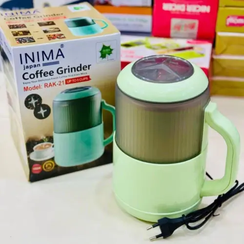 Inima Coffee Grinder 1500 Watt from Japan; is a high-power, multifunctional electric grinder popular in Bangladesh for its speed and versatility.