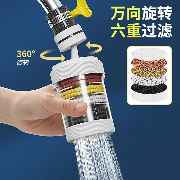Mini Faucet Water Purifier Device 360-Degree Rotating