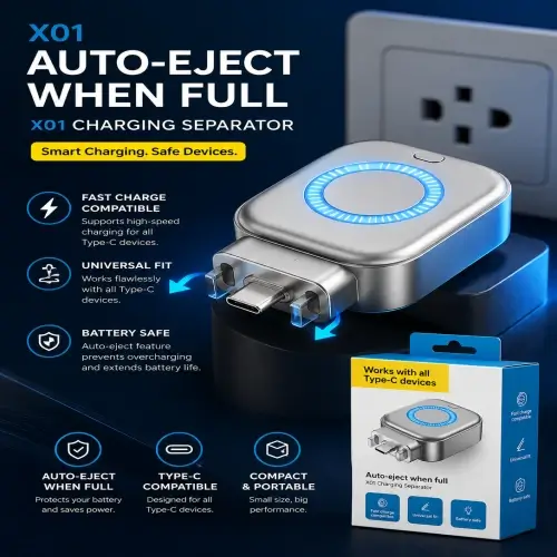 Auto-Eject Charging Separator