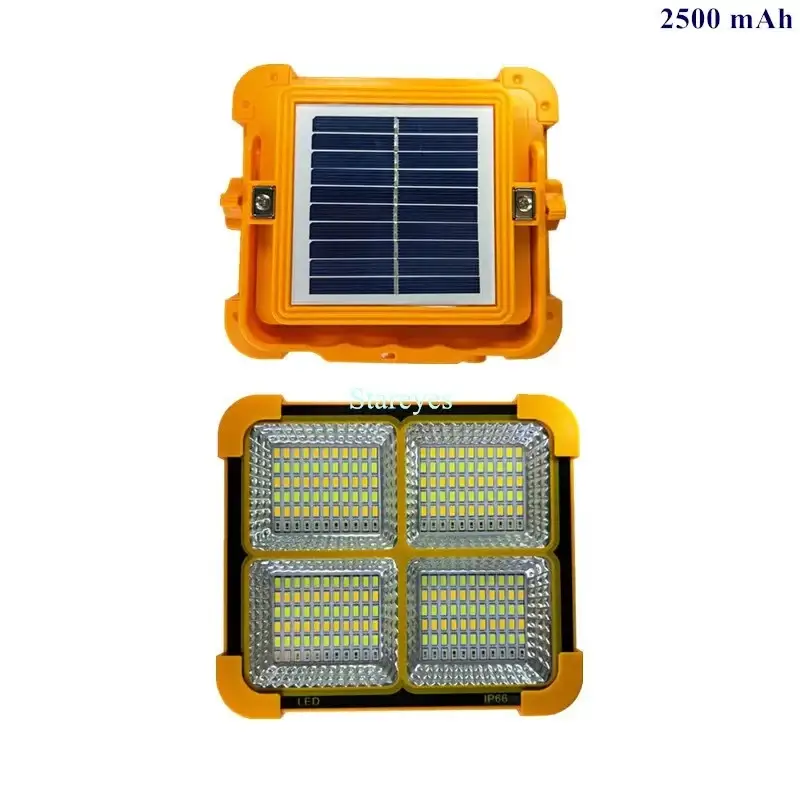 Portable Solar LED Floodlight Rechargeable IP66 Waterproof Flood light