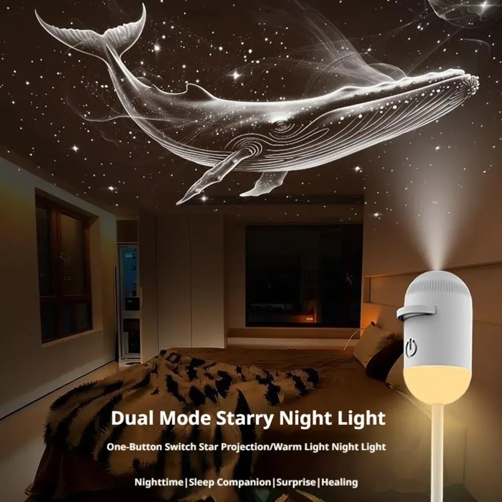 Starry Light1 Mini Star Projector Two-in-One Night Light