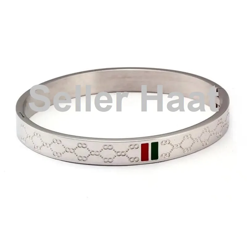 white silver bracelet