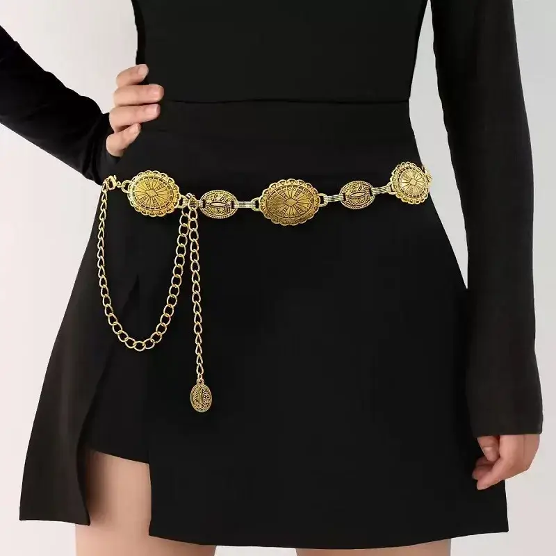 Chain Waist Belt Cowgirl Metal Belt