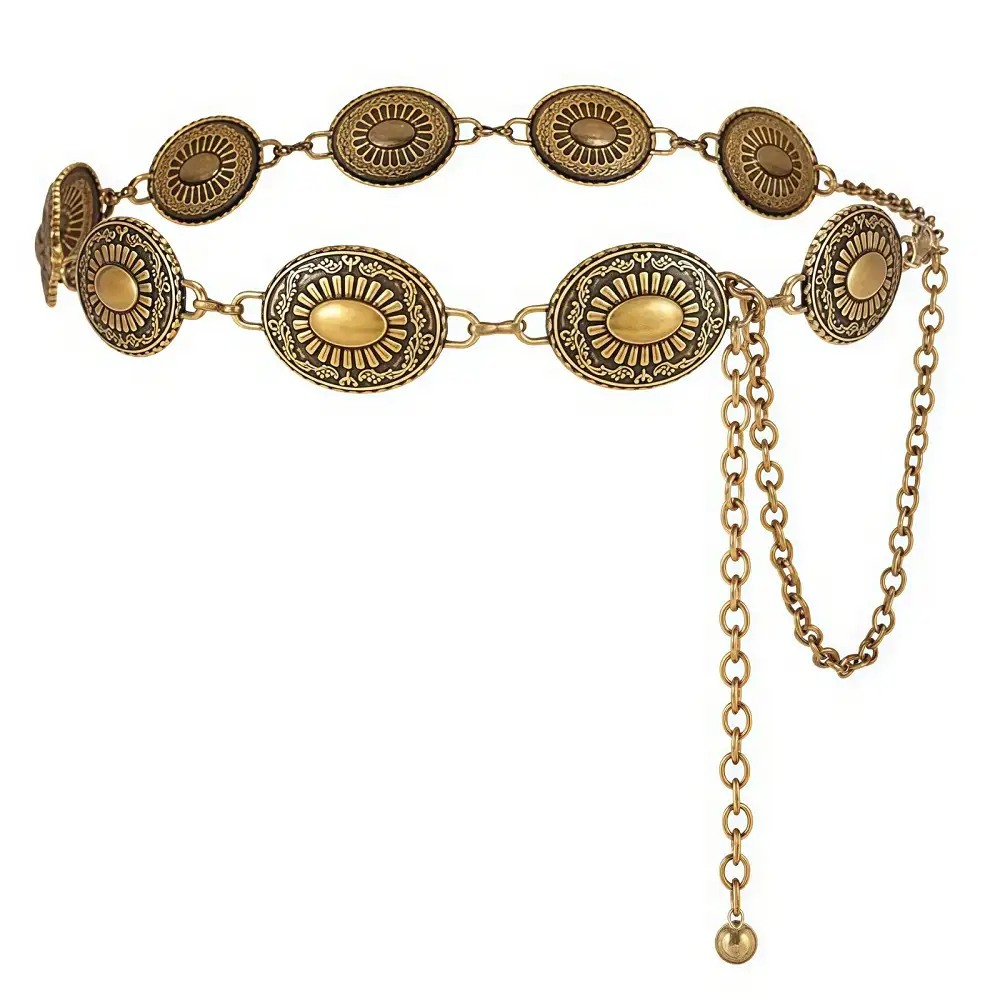 Chain Waist Belt Cowgirl Metal Belt