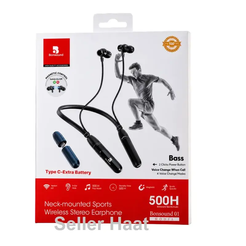 Bonsound 01 Neck-Mounted Sports Wireless Stereo Earphone