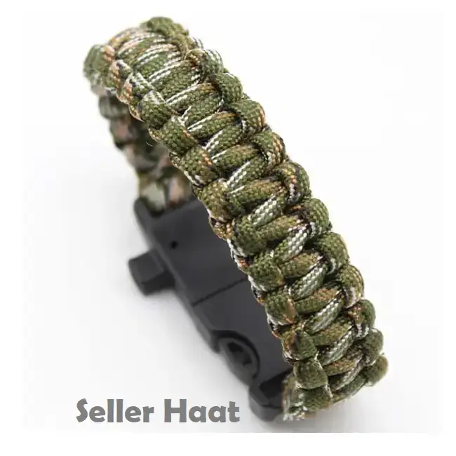 Paracord Survival Bracelet 206 camouflage