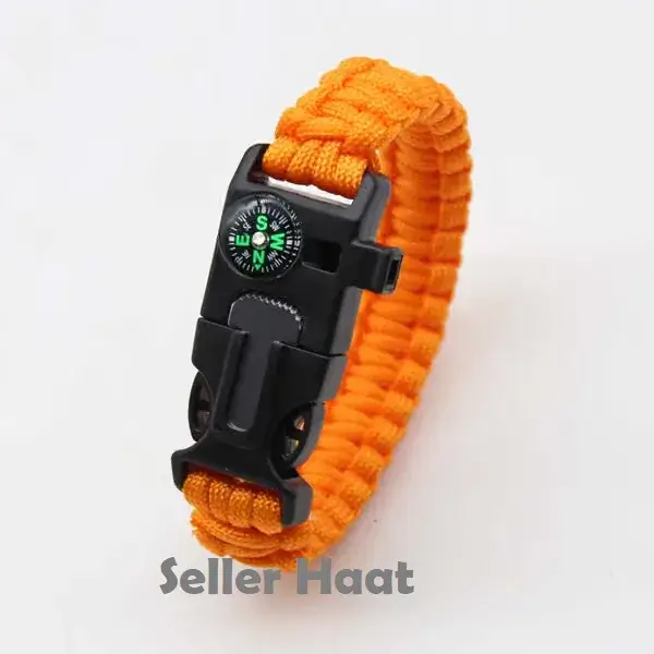 Paracord Survival Bracelet orange